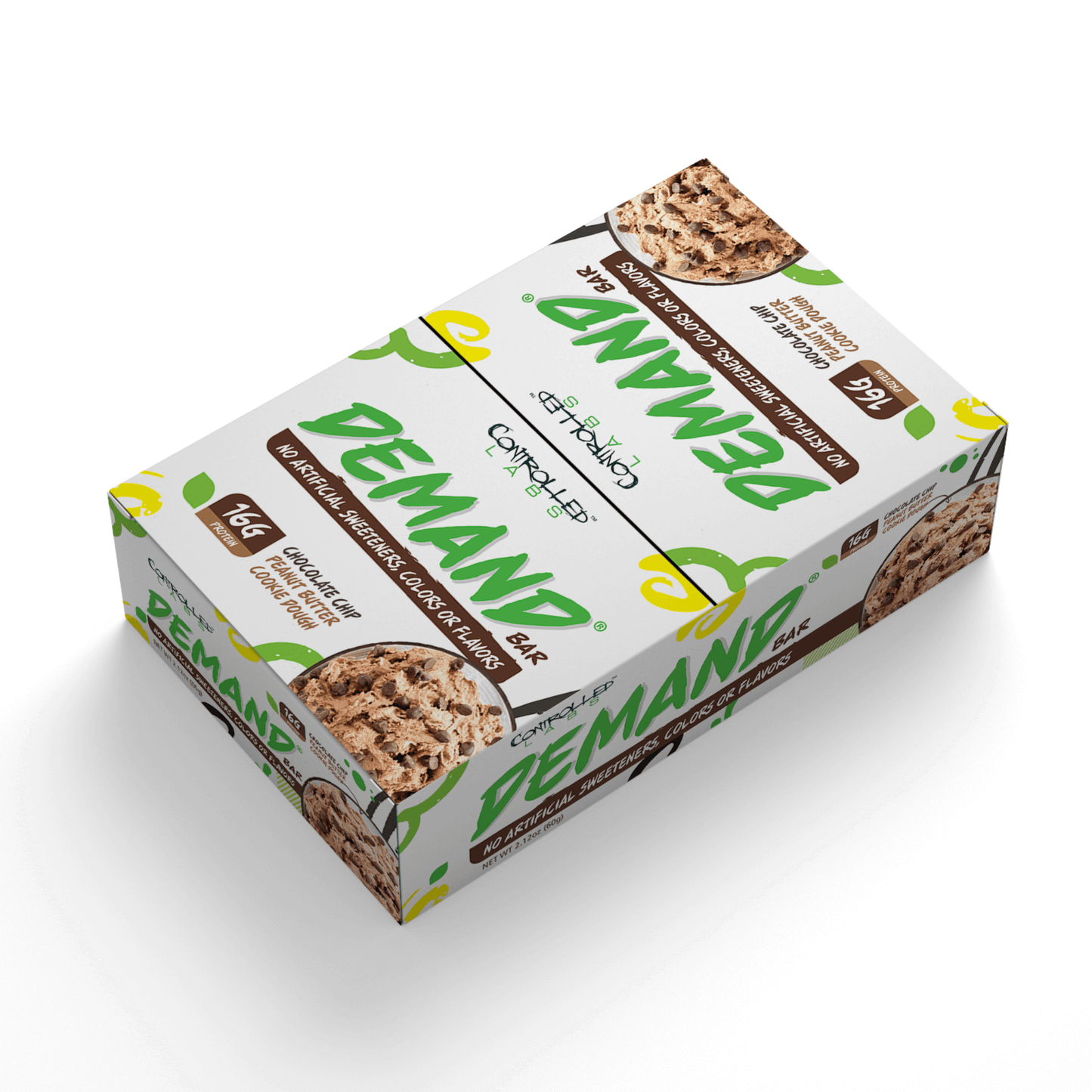 Controlled Labs Demand Protein Bar Chocolate Chip Peanut Butter Cookie Dough BOX