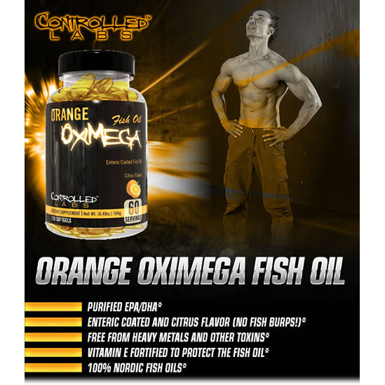 Orange OxiMega Fish Oil Supplement