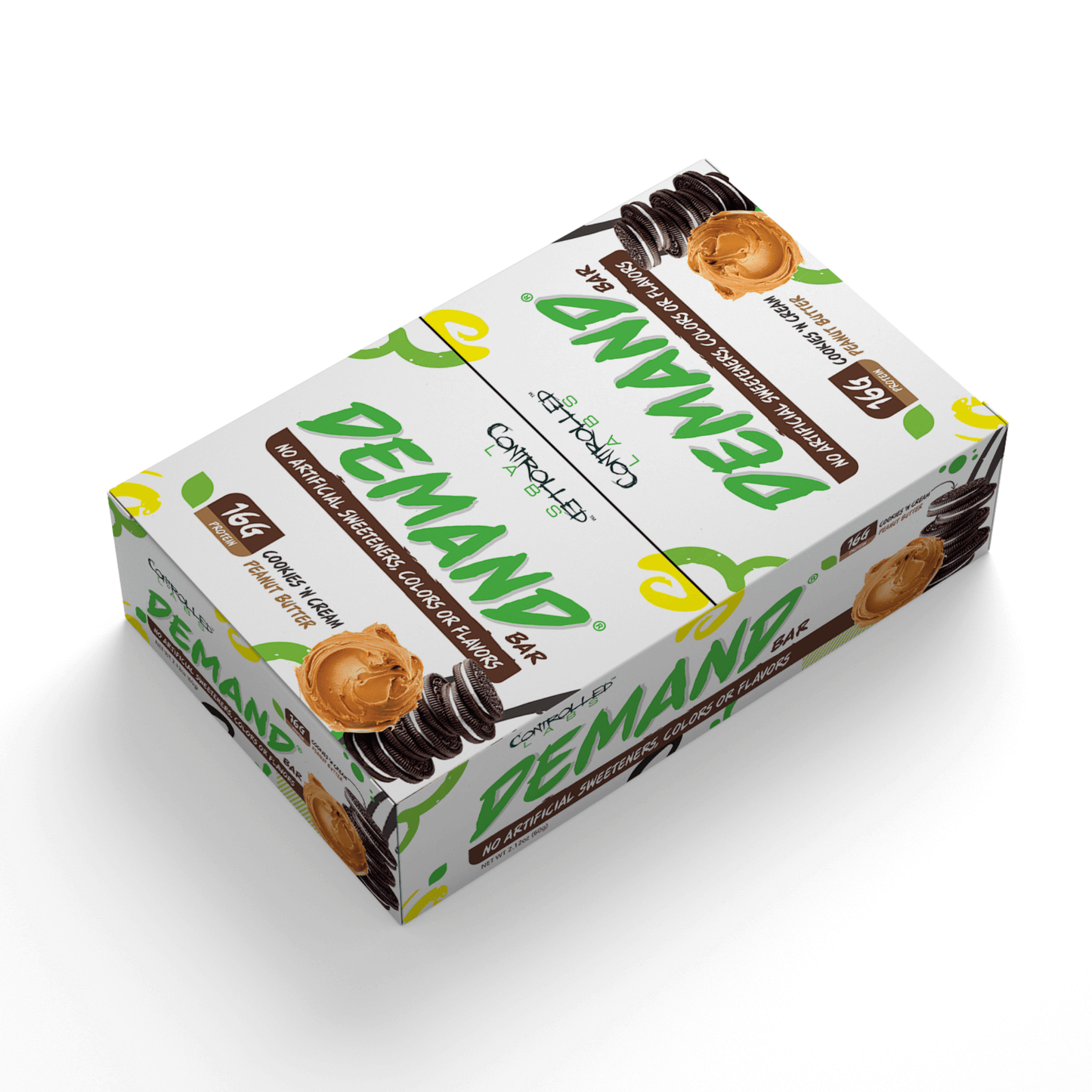 Controlled Labs Demand Protein Bar Cookie 'n' Cream Peanut Butter BOX