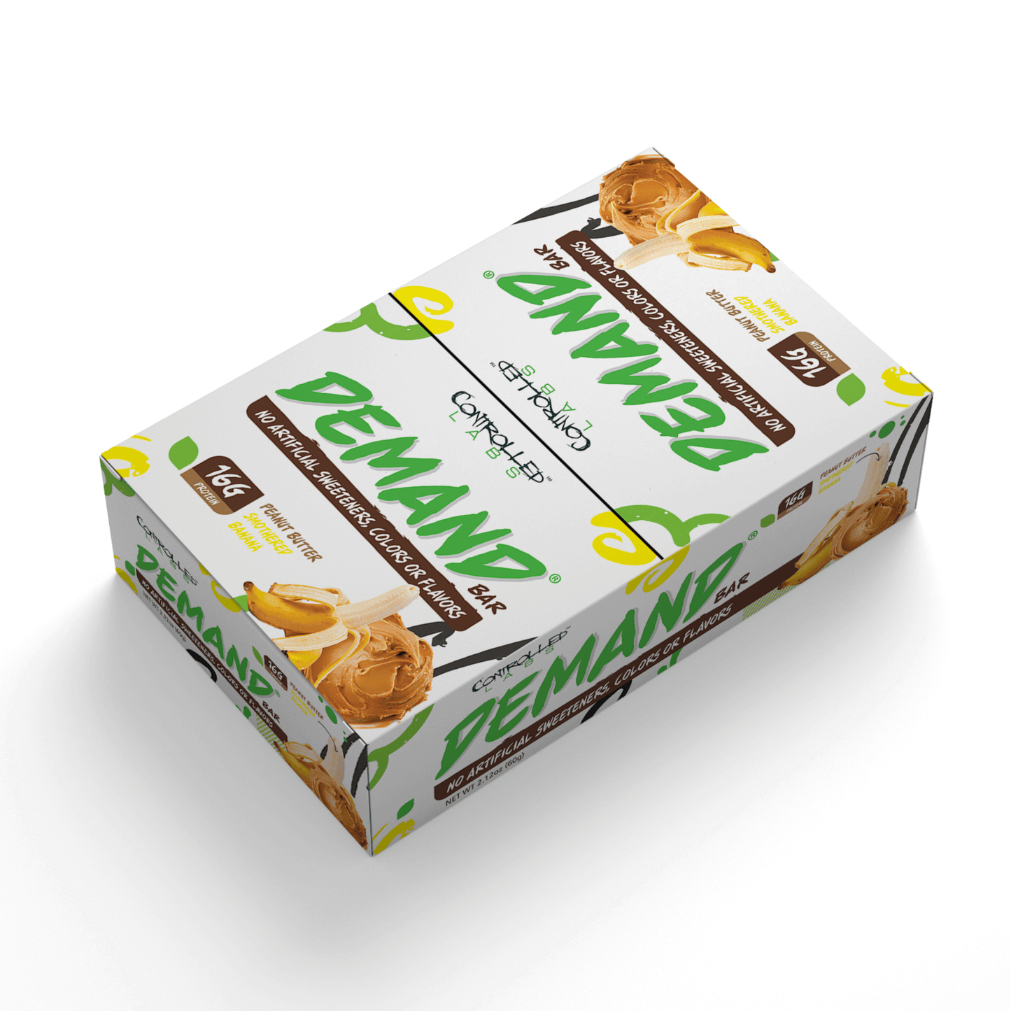 Controlled Labs Demand Protein Bar Peanut Butter Smothered Banana BOX