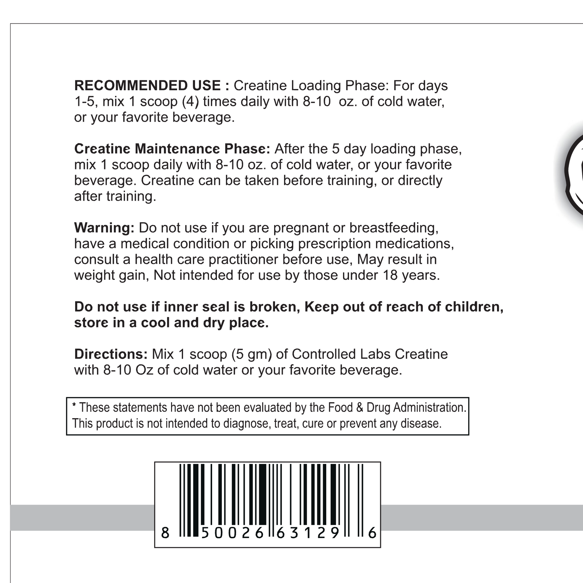 Creatine – Controlled Labs