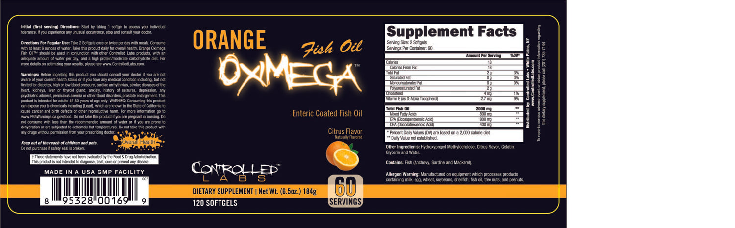 oximega fish orange 60 label