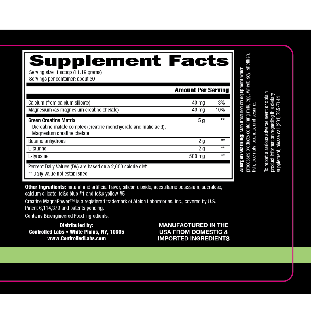 Green MAGnitude Advanced Creatine Matrix Powder