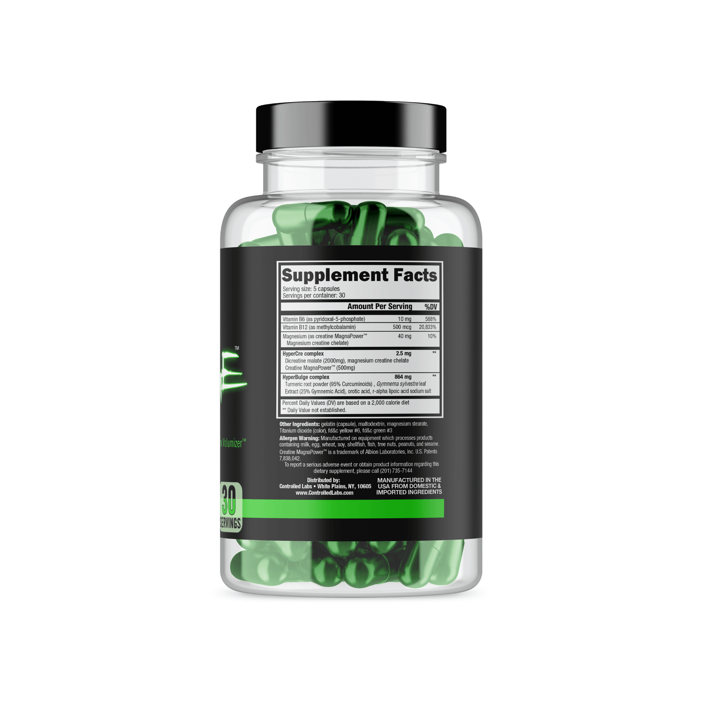 Green Bulge Supplement Facts