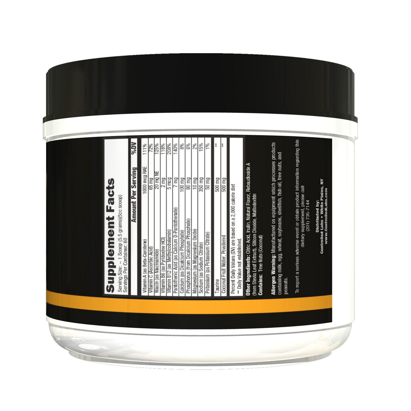 Orange HydraPush Electrolyte Powder