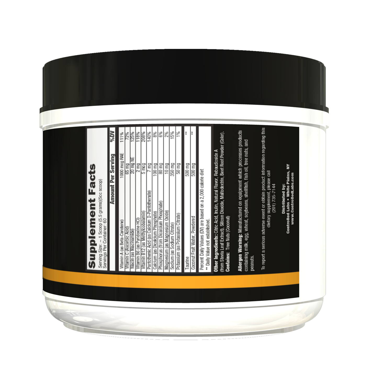 Orange HydraPush Electrolyte Powder